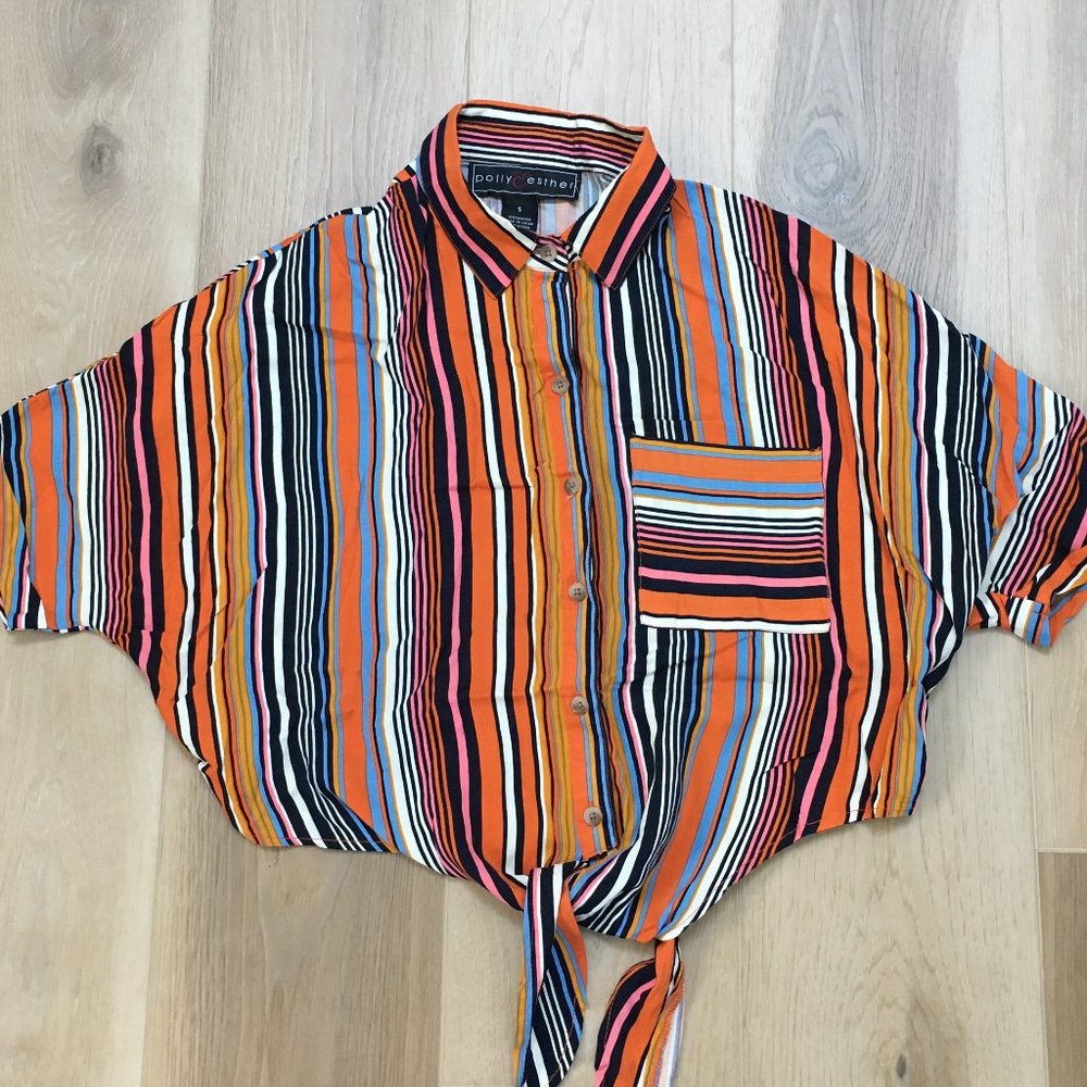2/$30☀️ Dolman Sleeve Tie-Front Blouse